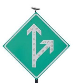太陽能分道標(biāo)志 太陽能發(fā)光標(biāo)志牌